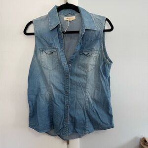 Two by Vince camuto jean vest. Size small.